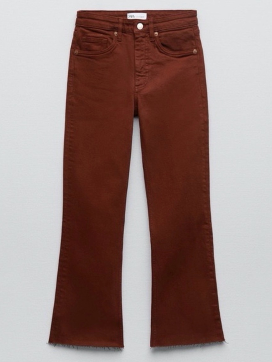 HighRise Bootcut Jeans In Dark Brown